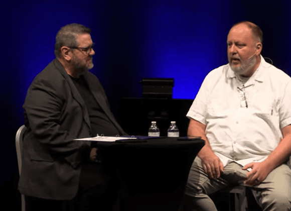 Pastor Barry Interviewing Missionary Jamison Creel